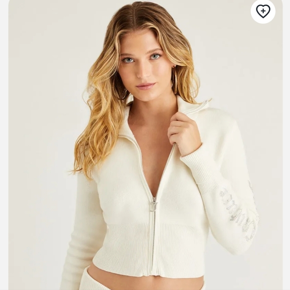 Juicy Couture White Zip-Up Jacket - Picture 2 of 8